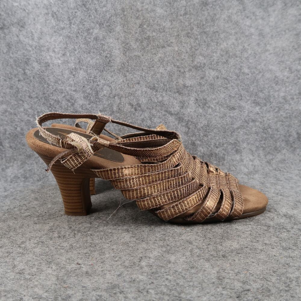 Aerosoles Shoes Womens 7.5 Dress Sandals Open Toe Stacked Heel Comfort Fashion